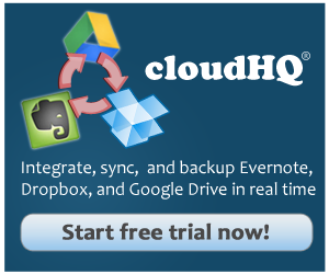 Sign up for a free trial at cloudHQ