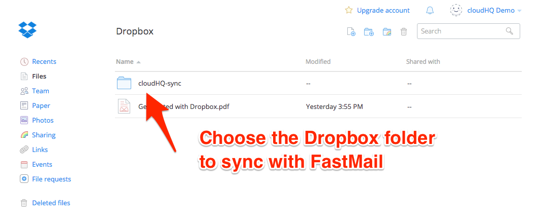 Dropbox-Folder