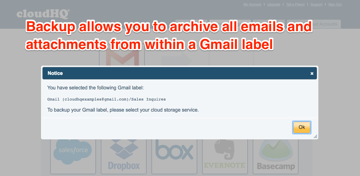 Gmail Label Backup