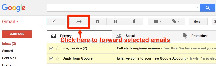 How To Forward Multiple Emails At Once In Gmail CloudHQ