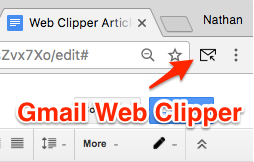 Gmail Web Clipper