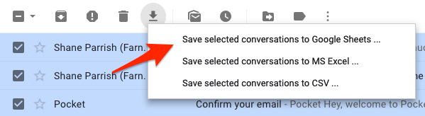 Save Messages to Google Sheets