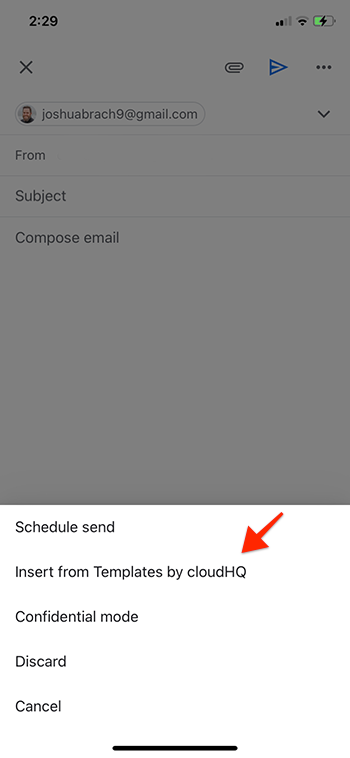 Choose Mobile Email Templates