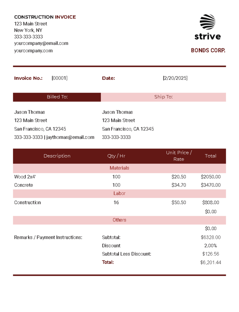 Free Invoice Templates for Google Docs cloudHQ