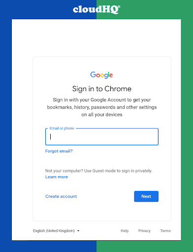 sign into chrome