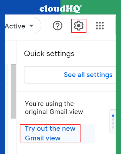 New Gmail settings