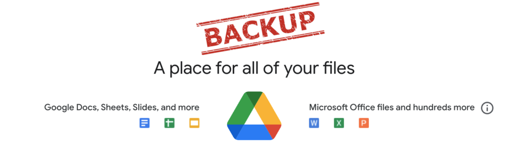 backup google drive files