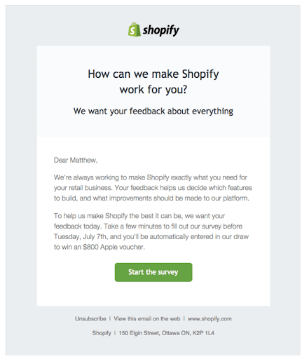 shopify reactivation email template