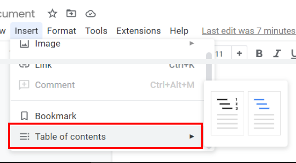 How to Create a Table of Contents