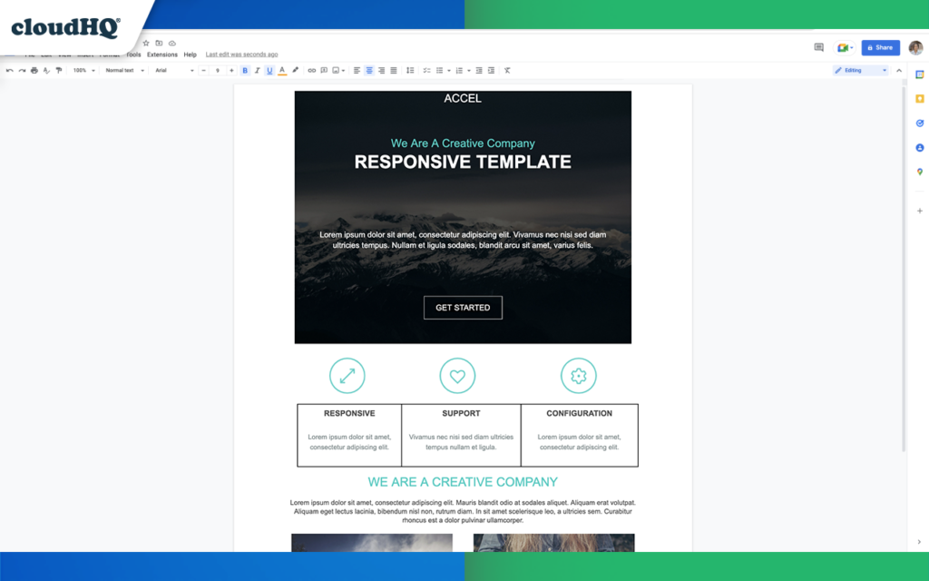 free newsletter template