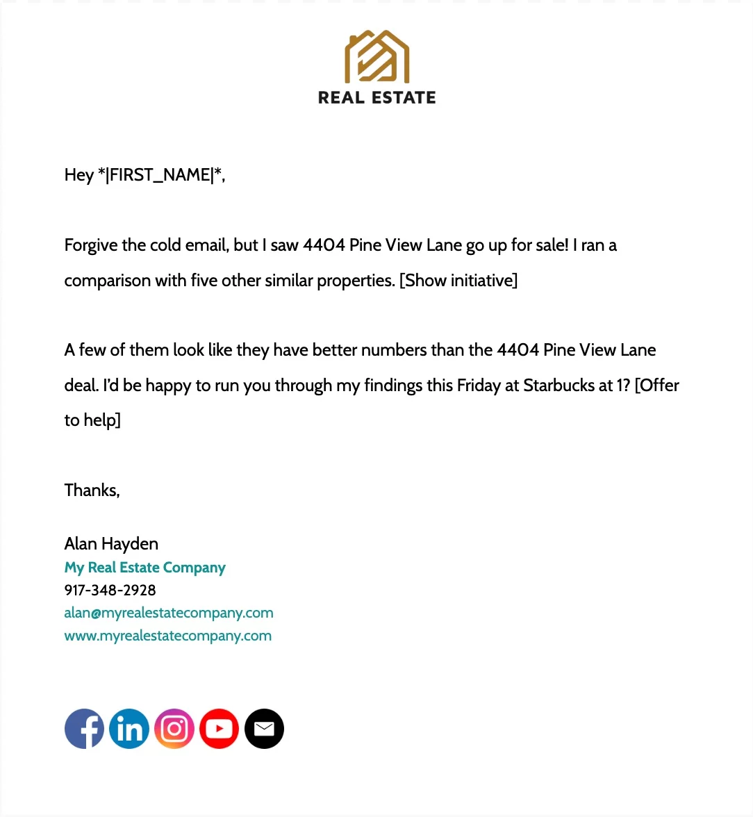 6 Free Real Estate Email Templates cloudHQ