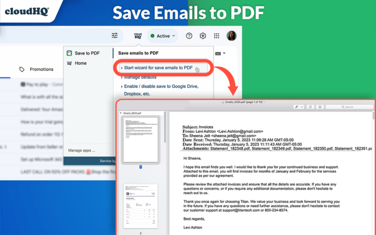 how to share emails as one PDF package, and why