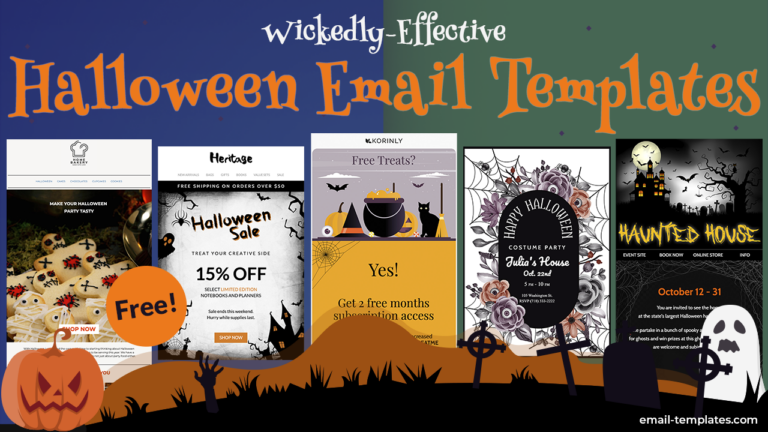 free halloween email templates