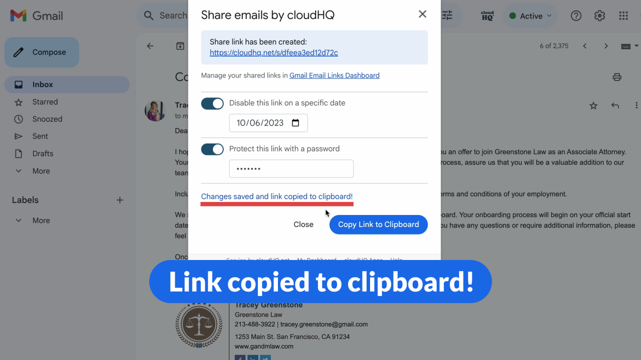 How to Create a Unique URL for Your Email in Gmail cloudHQ