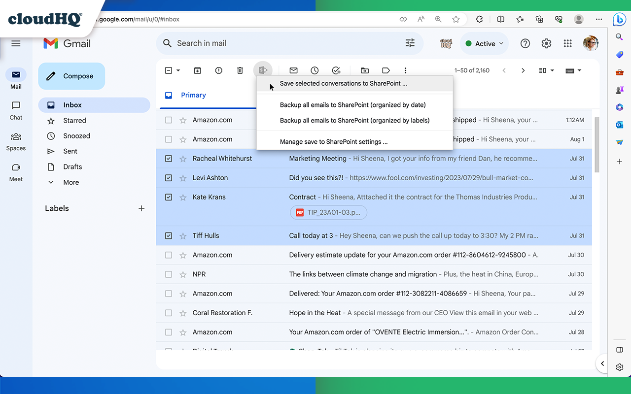 How To Save Emails And Attachments In Sharepoint Cloudhq How To Save Emails And Attachments In Sharepoint Cloudhq