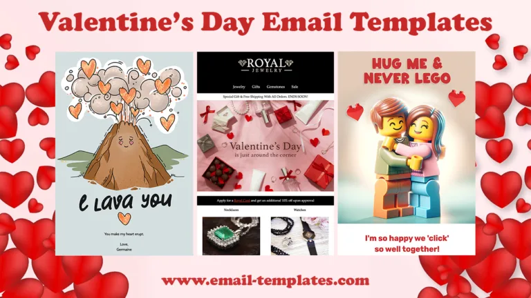 Outlook email templates for Valentine's Day