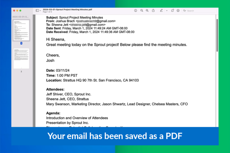 Your email is now a PDF document. 