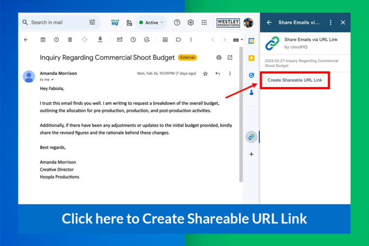 Desktop: Create a shareable URL Link