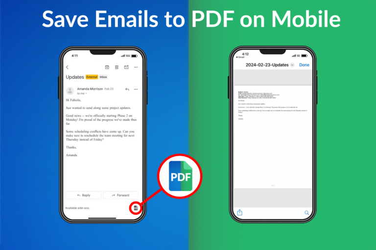 how to save your emails to PDF right from your phone
