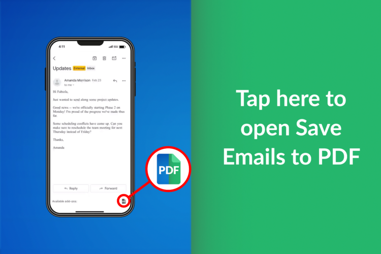 how to get started with save emails as pdf on your phone