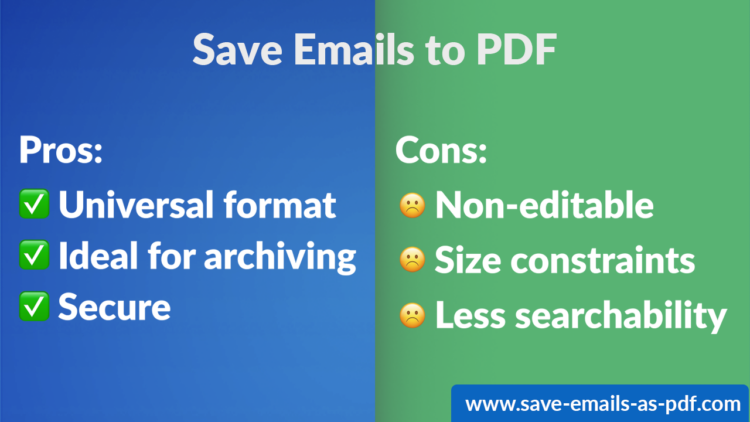 Save Emails as PDF: Pros vs Cons 