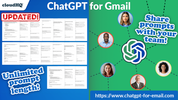 unlimited prompt length and prompt sharing chatgpt for gmail 