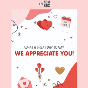 We Appreciate You Business Valentine email message