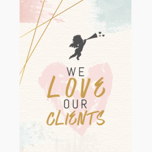 We Love Our Clients Valentine email message