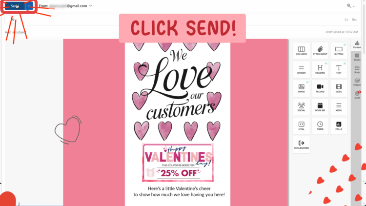 Send your professional Valentine's Day message