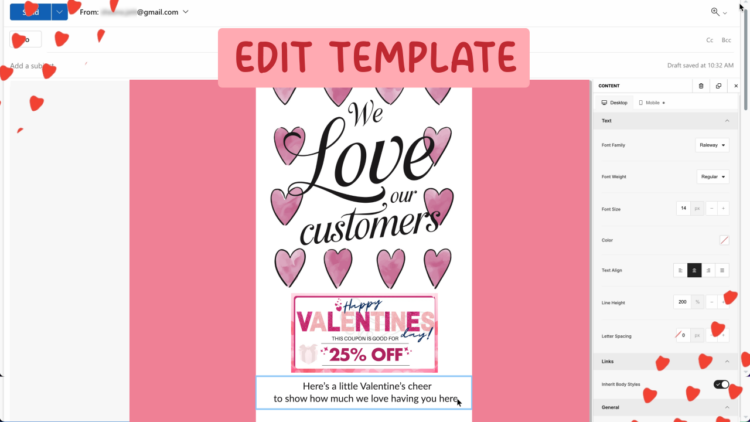 customize your email template