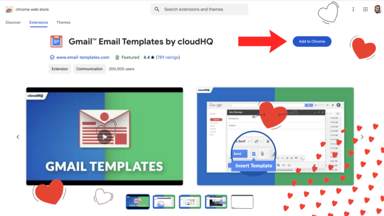 install the Edge extension or Chrome extension to access the email templates