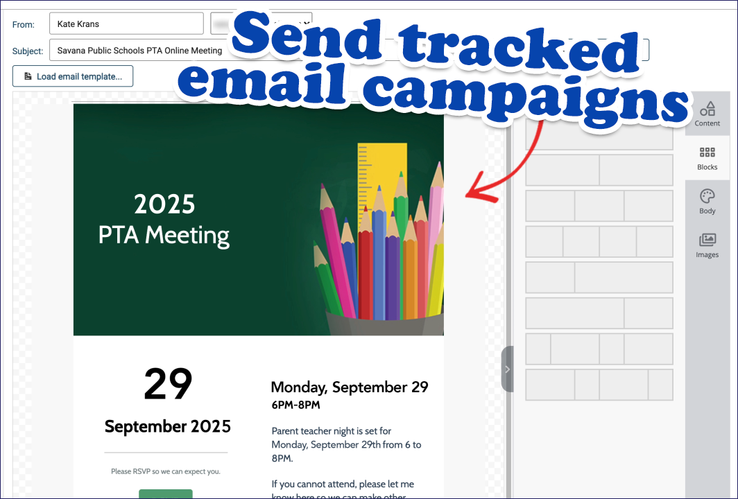 send tracked email campaigns