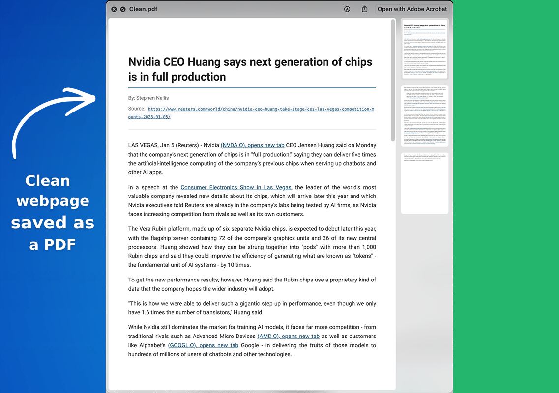 How to Convert a Webpage to PDF [Without Ads or Clutter] – cloudHQ