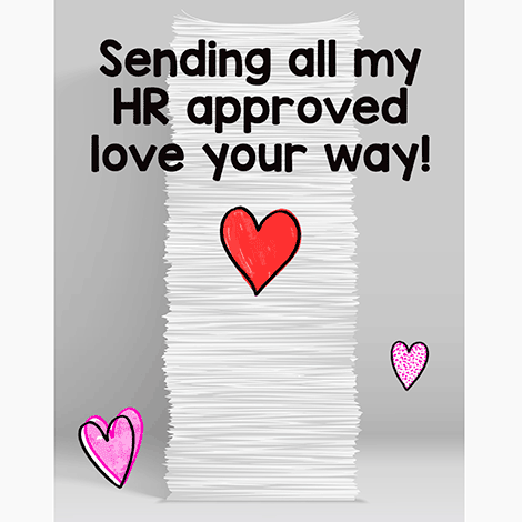 Valentine's Day card for coworkers and teams