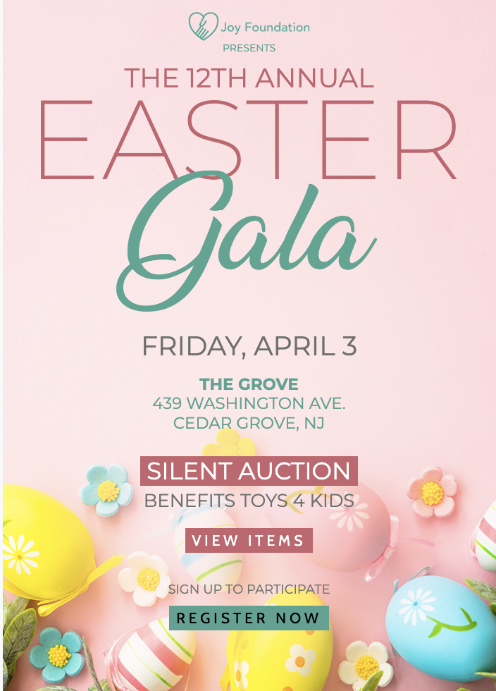 Easter event invitation email template designed for gatherings, fundraisers, or community events