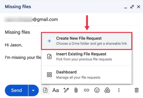 create your google drive file upload link