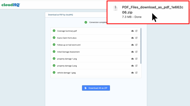 upload files to convert as pdf from hard drive