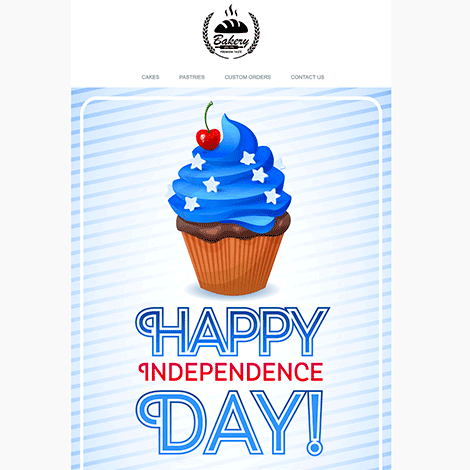 Free 4th of July email template ready for America's 250th anniversary