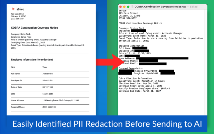 redact pii from pdf text