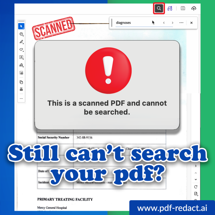 Still can't search your scanned PDF?