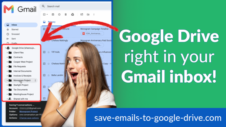 Gmail to Google Drive: Drag and Drop Emails Into Your Drive Folders